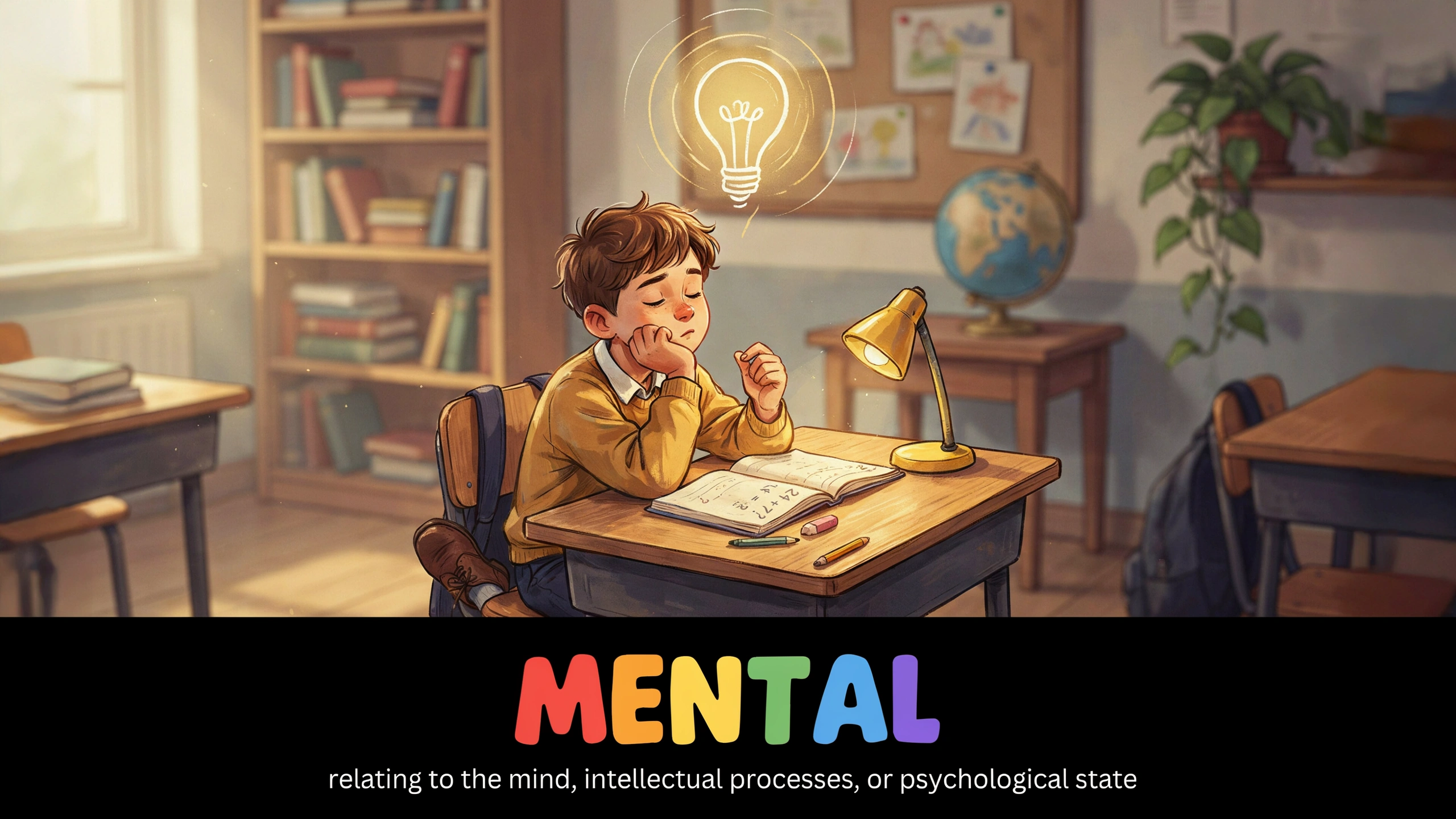 English Illustration for mental